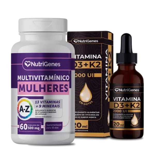 Kit Imunidade Mulher. Mais Energia e Ossos mais fortes.