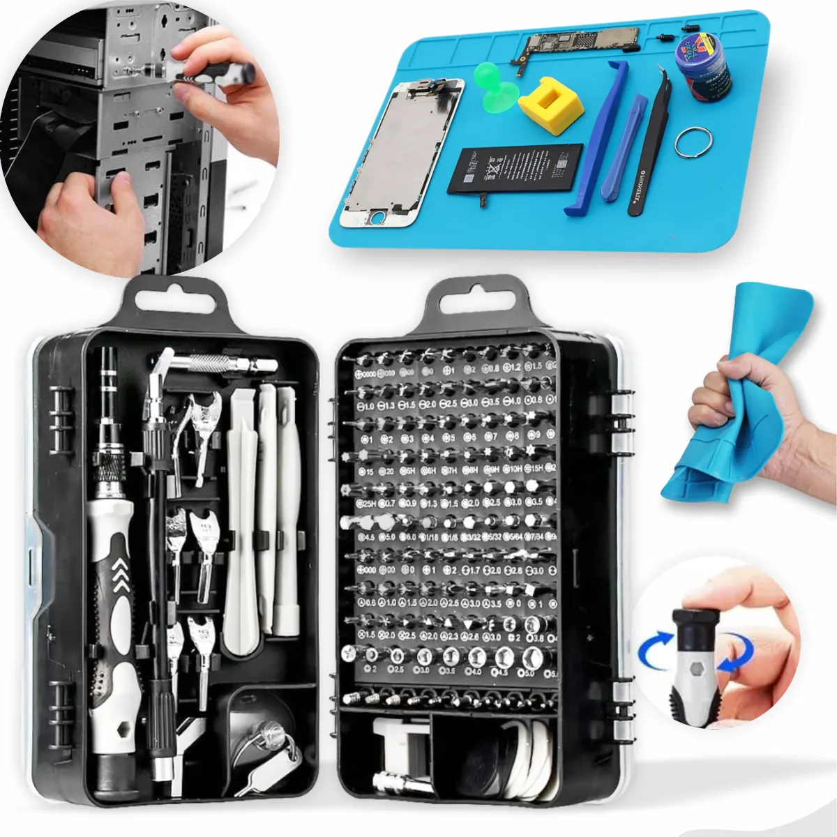 Kit Manutenção Celular Chave Y Torx T3 + Manta Antiestatica
