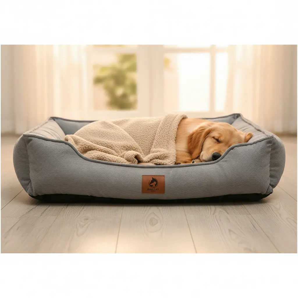 Caminha Pet Cinza G Suede Enchimento Fibra Siliconada